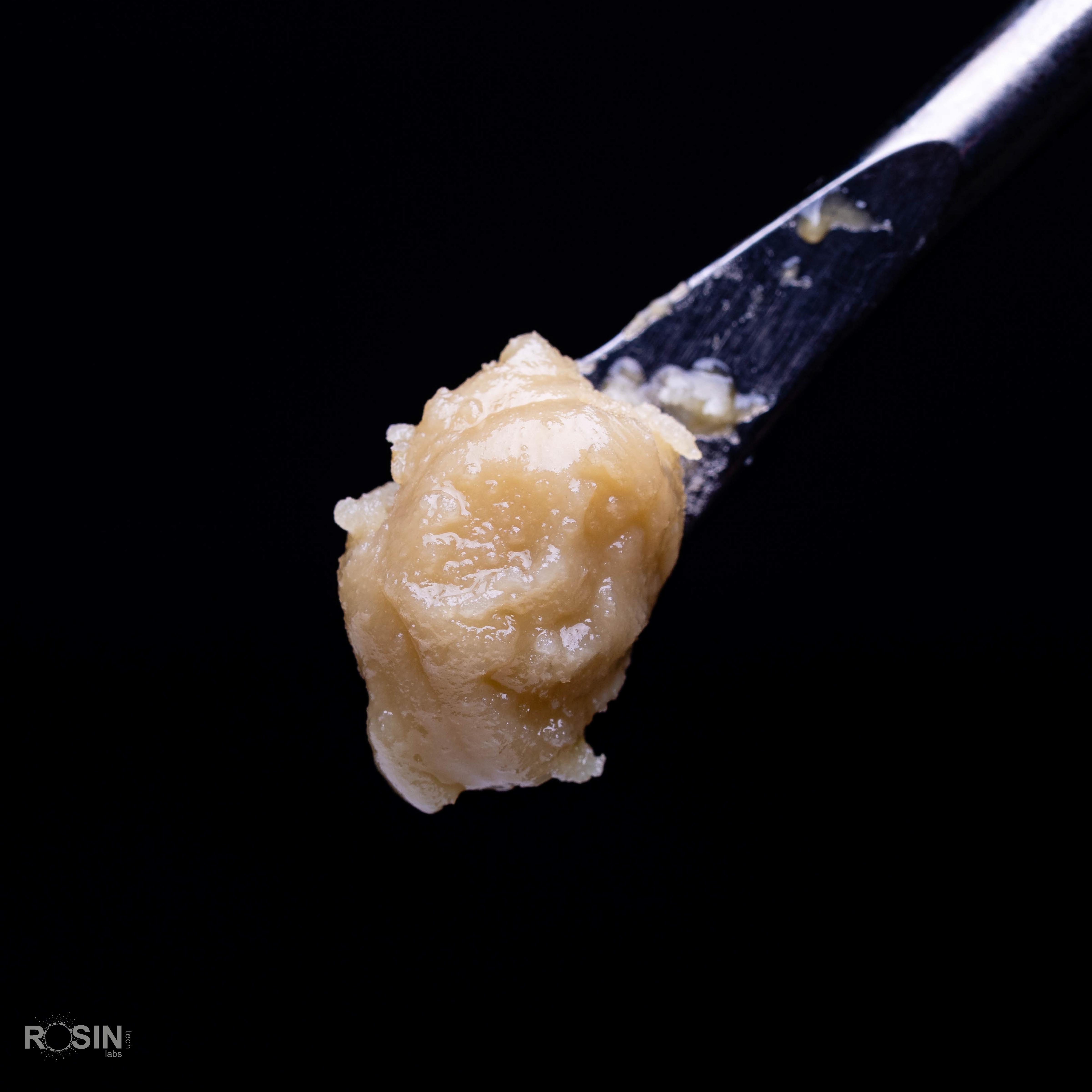 Trichome-coated flower up close
